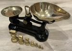 Libra Scales Co, Vintage Cast Iron Scales,  Made In England with Weights