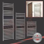 Polished Stainless Steel Heated Towel Rail Ladder Bathroom Radiators (22 Sizes)