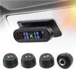 Solar Tire Pressure Monitoring System Car TPMS Tyre Sensor + 4 External Sensor