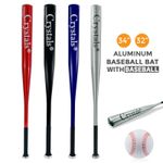 32/34" Heavy Duty Metal Baseball Bat Softball Pole Stainless Steel & Baseball