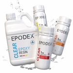UK-EPODEX Epoxy Resin ECO Series, Clear/Metallic Epoxy Resin, up to 1cm,5cm,10cm