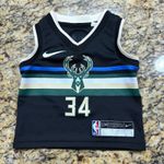 Nike Milwaukee Bucks Giannis Antetokounmpo 34 Jersey Infant 12M Black NBA ws