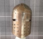 Vintage Medieval Knight Spangenhelm Metal Heavy Armour Helmet Reenactment Larp