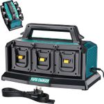 6-Ports Super Simultaneous Charger Rapid Charger Station for Makita 18V Battery