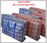 8 x Jumbo Laundry Bags Extra Large XXL Strong Heavy Duty Shopping Storage Bag