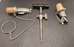 Champagne Tap Early 1900s Pus Two Bottle Corks a Pourer with Decorative Golf Bag