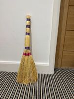 Eco broom, straw brush, handmade broom, natural cleaning tools