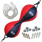 Farabi Real Leather Double End Ball Speed Ball Punching Training Punch Bag Ball