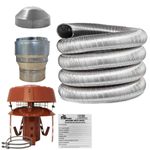 5 inch Flue Liner Kit 316, 125mm For Stoves & Chimney, LifeTime Warranty