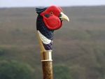 wooden walking stick hand carved beautiful bird wooden walking gift