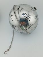 Stainless Steel Steamer Rice Ball Spherical Steamer Seasoning Box With Chain