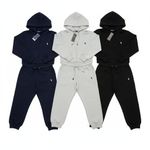 Men's Full Zip Hoodie & Sweatpants Polo Ralph Tracksuit Navy, Black, Gray
