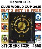 PANINI FIFA CLUB WORLD CUP 2025 STICKER COLLECTION #335 - #550 MAN CITY JUVENTUS