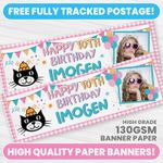 PERSONALISED JELLYCAT BANNER ANY NAME JELLY CAT PARTY PHOTO BANNERS