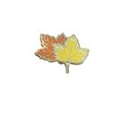 Autumn Maple Leaf Brooch | Gold‑Tone Enamel Pin | Fall Aesthetic Jewelry