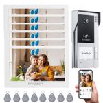TMEZON WIFI Video Doorbell Security Intercom Entry System 6x7'' Touch IP Monitor