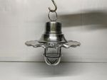 Set of Five Minimalist Aluminum Marine Hanging Lights with Decorative Shade Tops