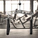 Multi Grip LAT Pull Down Bar Lightweight Double to Single Pulley Adaptor Plate