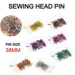 Pearl Headed Pins Assorted Colors for Dressmaking, Crafts, Weddings, Florists