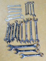 Lot of 21 Random Wrenches Tools Barcalo-Buffalo, Craftsman, Taiwan, Allied