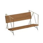 Desktop Bookshelf with Slanted Shelf Minimalist Furniture Small for Students