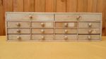 Antique Vintage Miniature Wooden Watchmakers Drawers Apothecary Drawers 