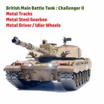 Heng Long 1:16 British Challenger 2 RC Tank - 2.4GHz - Pro Version  Desert  UK 