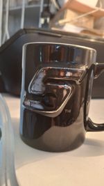 Snap On Embossed Mug (Rare) Black And Silver