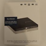 New Sandstrom - External USB Ultra Slim DVD/CD Writer - BLACK - SEDVDBK26 