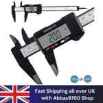 Digital Caliper Vernier Micrometer 100mm Black  LCD Stainless Steel Tool