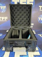 2 ROW ALUMINIUM TRADING CARD STORAGE CASE WITH NUMBER SAFETY LOCK