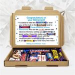 Personalised Retirement/ Leaving Job Poem Gift Box Good Luck Treat Box Chocolate