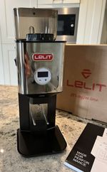 Lelit William Coffee Grinder PL72-P-4G80 64mm Burrs Polished Stainless Steel