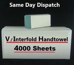 Multifold Hand Towel Tissue 1Ply Blue / Green C Fold V fold Z Fold 4000 Sheets