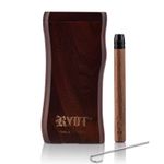 RYOT Wooden Magnetic Dugout with Matching One Hitter Wood Box Set Slide Top Bat