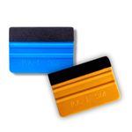 2pc Vinyl Wrap Squeegee Applicator Wrapping Sign Decal Tool Felt Edge, Premium
