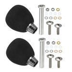 2Set Lightweight EVA Fishing Reel Power Knob Handle Grip,Silver
