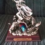 Tudor Mint The Triumphant Wizard Mythical Creatures Figurine on Wooden Base