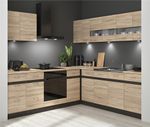 Corner Kitchen Cabinet Set 11 Right Unit Complete Fitted Sonoma Oak Wenge Junona