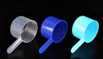 Plastic Measuring Scoops / Spoon Blue And White 5ml To 70ml - Protein Supplement