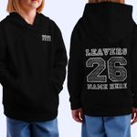 Personalised LEAVERS Hoodie 2026 Kids Adults School Logo Custom Names Jumper UK