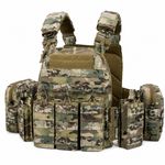 Quick Release Tactical Vest Multifunction Combat Plate Carrier Outdoor 1000D UK