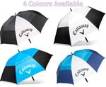 1 X Callaway Golf Umbrella Auto 62 Inch double canopy Windproof Ventilated