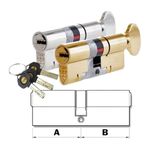 Yale Thumb Turn Euro Cylinder Door Lock AS Platinum TS007 3 Star