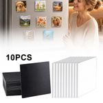 10PCS DIY Fridge Magnet Craft Set, Clear Acrylic Fridge Magnets Making Kit