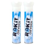20.8 Litres of ROKiT Oxygen (10.4 litre x 2 cans) 99% Pure Oxygen sports health