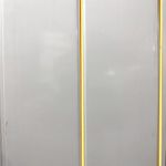 4 x White Gloss Gold Strip Ceiling Panels 8mm x 2.7m x 250mm Easy To install
