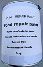 1 x 1L grey pond repair paint water feature repair