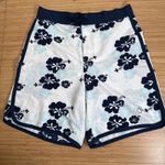 Ocean Pacific Hibiscus Swim Surf Board Shorts Blue  Size M Y2k 00s Vintage 30W