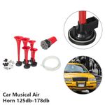 12V Duke Of Hazzard Dixie Land Dixieland Musical Tune Car Van Air Horn Kit Red